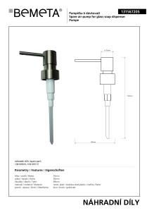 Spare pump for 104109016, 104109115, 104109015 2