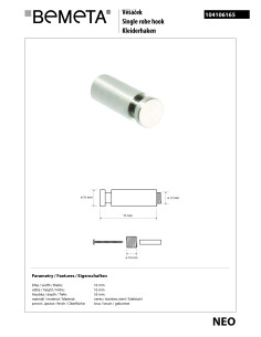 NEO: Single robe hook 2