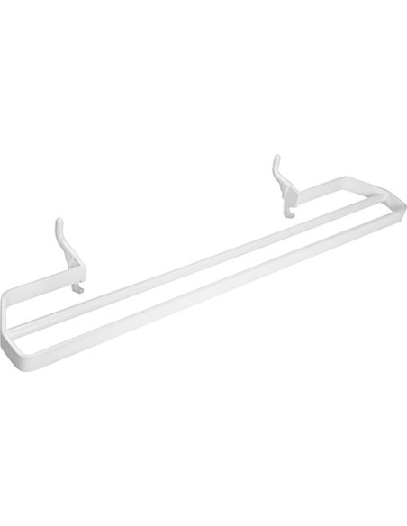 RAWELL: Radiator double towel holder, 320 mm, white