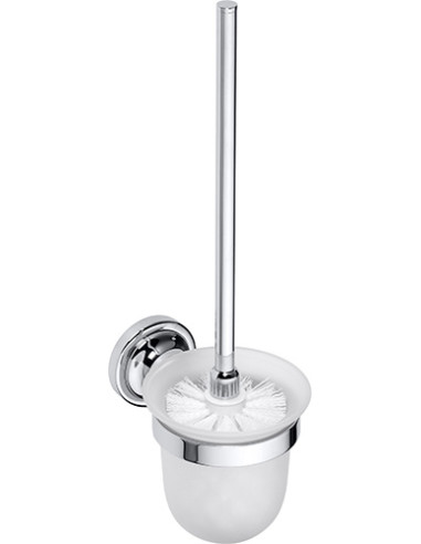 RETRO chrome: Wall mounted toilet brush holder