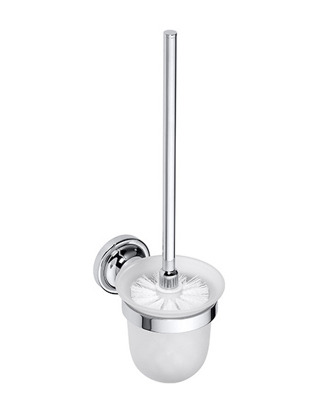 RETRO chrome: Wall mounted toilet brush holder