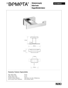NIKI: Double robe hook 2