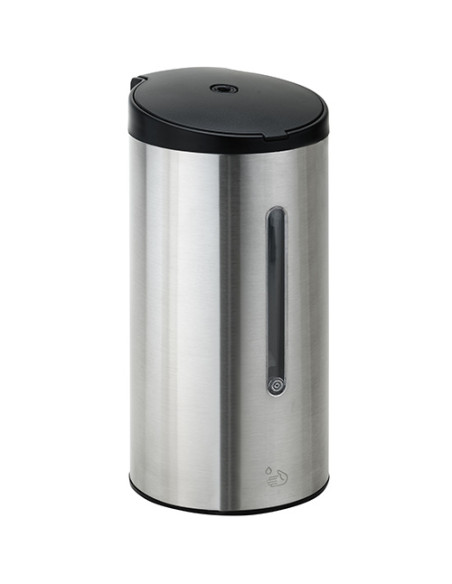 Automatic soap dispenser, 700 ml, stainless steel/plastic, matt Automatic soap dispenser, 700 ml, stainless steel/plastic, matt