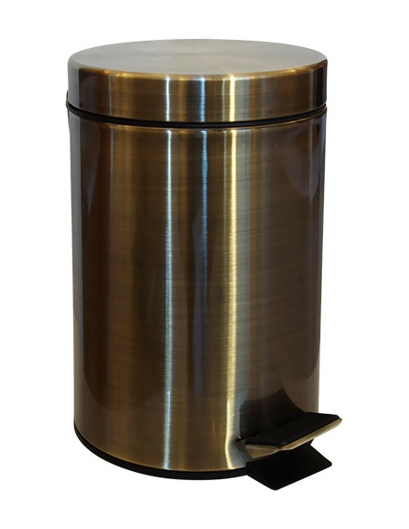 RETRO bronze: Waste bin, 3 l