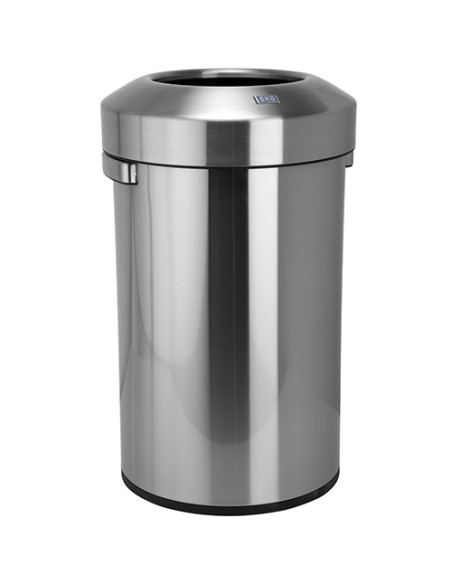Waste bin, 90 l, stainless steel, matt Waste bin, 90 l, stainless steel, matt