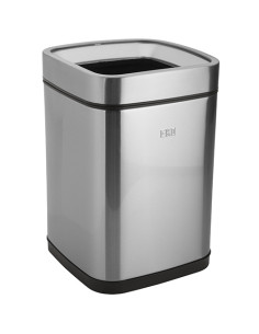Waste bin, 9 l, stainless steel, matt