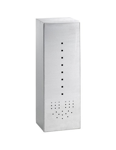Toilet brush box, stainless steel, matt