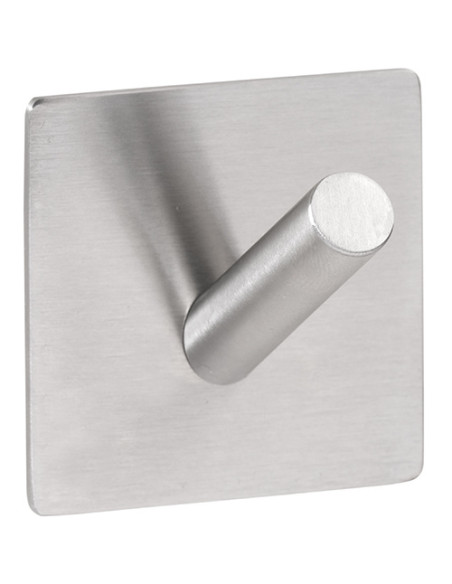 EASY: Single robe hook, brushed EASY: Single robe hook, brushed