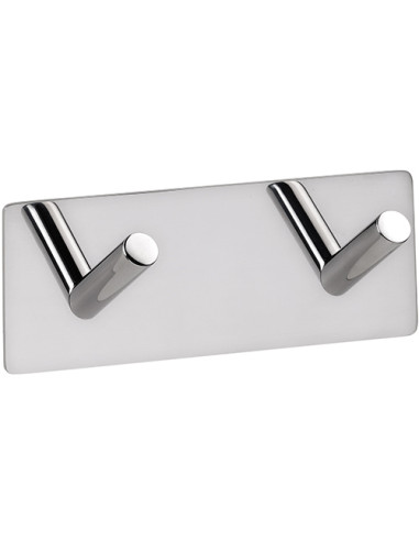 EASY: Hanger with 2 hooks, polished
