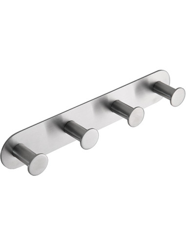 EASY: Hanger with 4 hooks, brushed