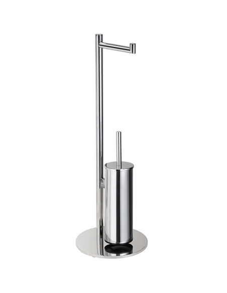 OMEGA: Free standing toilet paper and toilet brush holder