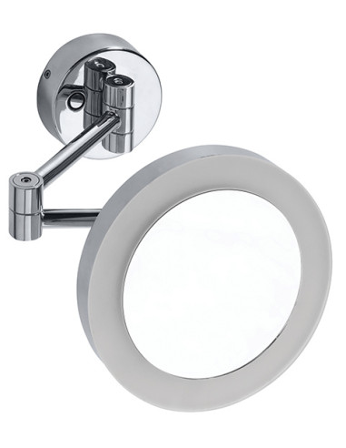 Cosmetic mirror with LED lighting, ø 200 mm