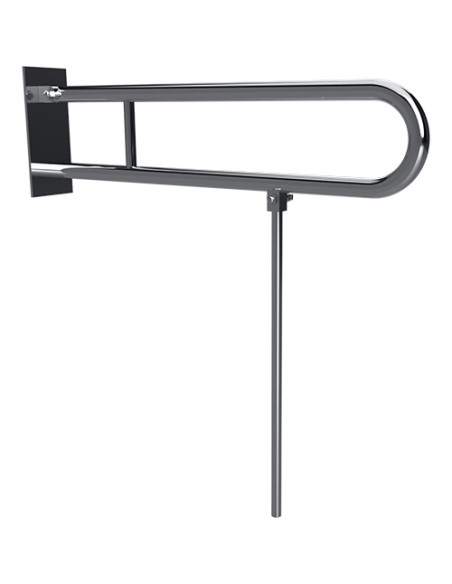 HELP: Folding grab bar in U shape 813 mm, stainless steel, polished, with cover