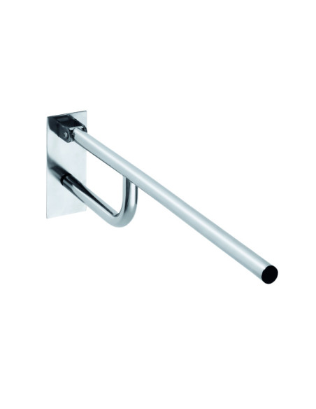 HELP: Folding grab bar 850 mm, stainless steel, brushed,  with cover HELP: Folding grab bar 850 mm, stainless steel, brushed,  with cover