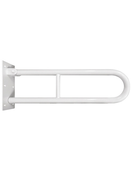 HELP: Folding grab bar in U shape 850 mm white, without cover HELP: Folding grab bar in U shape 850 mm white, without cover