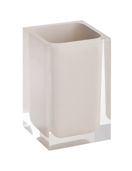 VISTA: Toothbrush holder free standing, beige VISTA: Toothbrush holder free standing, beige