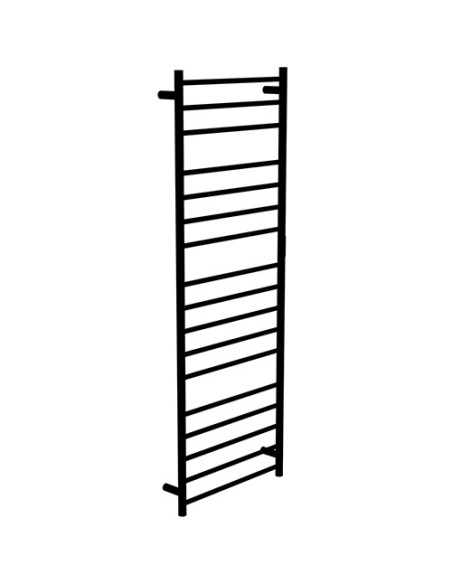 Heated towel rail 600x1680mm, 285W, black