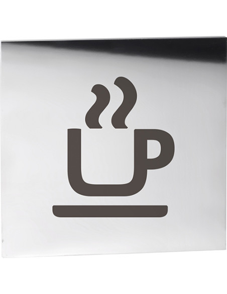 HOME: Pictogram – Cafe, square, polished HOME: Pictogram – Cafe, square, polished