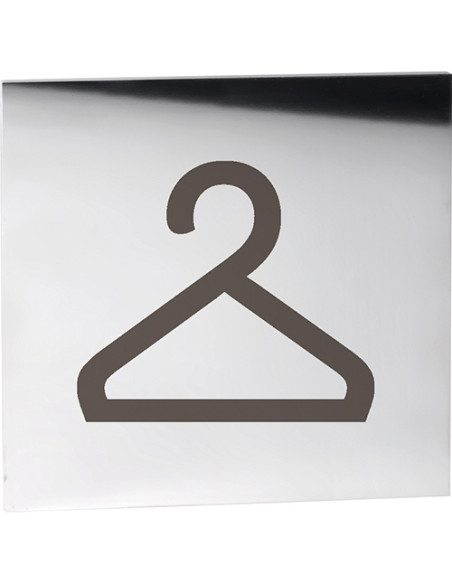 HOME: Pictogram – Locker room, square, polished HOME: Pictogram – Locker room, square, polished