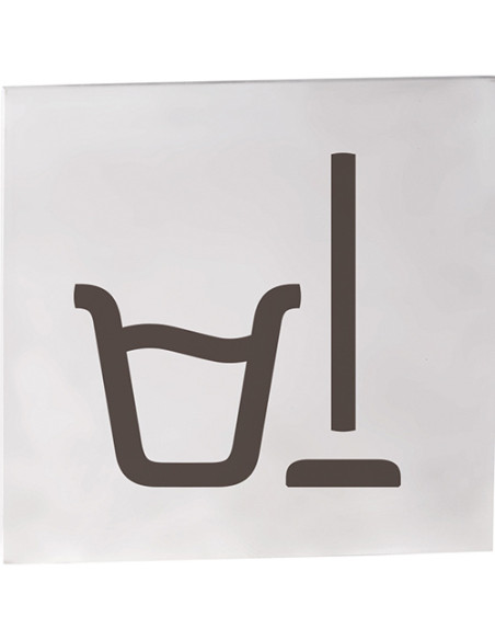 HOME: Pictogram – Cleaning room, square, matte HOME: Pictogram – Cleaning room, square, matte