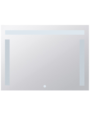 Mirror with LED lighting 800 x 600 mm, touch sensor