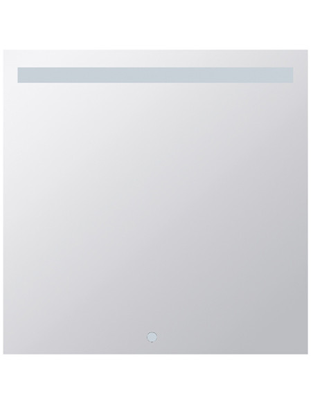 Mirror with LED lighting 800 x 800 mm, touch sensor