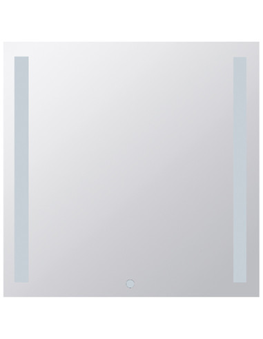 Mirror with LED lighting 800 x 800 mm, touch sensor