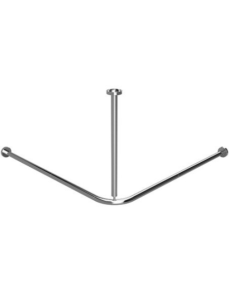 Corner shower curtain holder assembled, 1300 × 1300 mm Corner shower curtain holder assembled, 1300 × 1300 mm