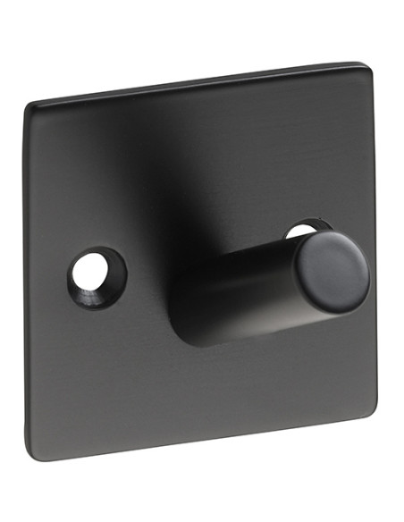 EASY01: Single robe hook, black EASY01: Single robe hook, black
