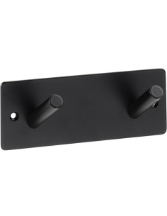 EASY01: Hanger with 2 hooks, black