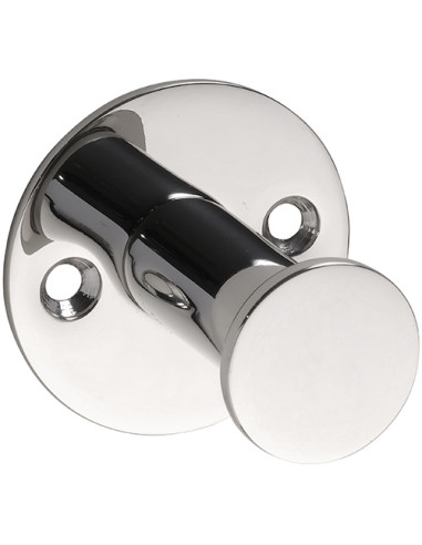 EASY01: Single robe hook, polished