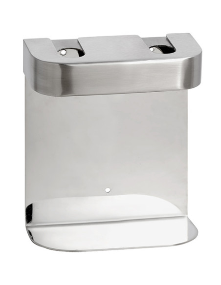 Double holder for soap dispenser, round, matt Double holder for soap dispenser, round, matt