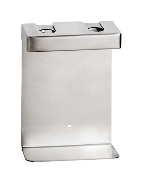 Double holder for soap dispenser, square, mat