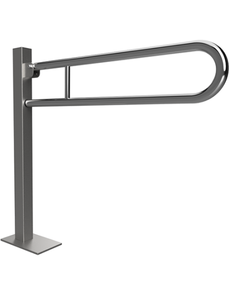 HELP: Folding grab bar U- shapped, ground mounted 813 mm, stainless steel, polished, with cover HELP: Folding grab bar U- shapped, ground mounted 813 mm, stainless steel, polished, with cover