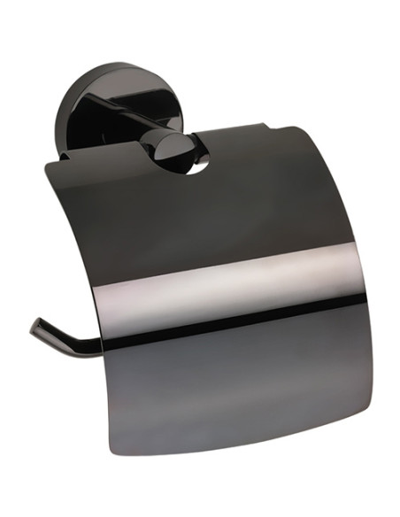 HEMATIT: Toilet paper holder with cover HEMATIT: Toilet paper holder with cover