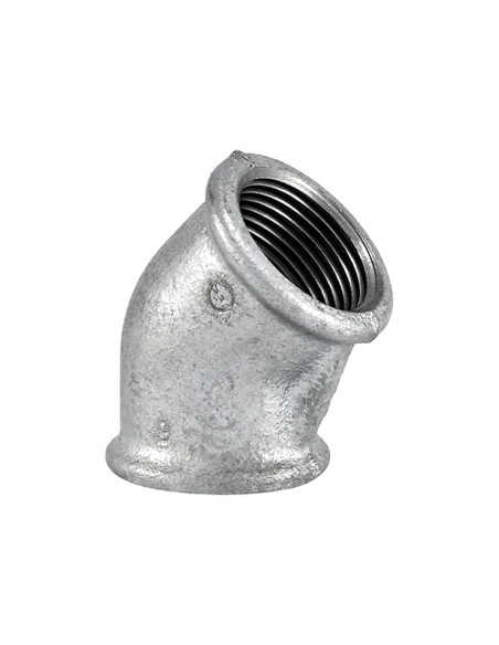 Līkums I-I 45^ 1/2", čuguns, 120 C Līkums I-I 45^ 1/2", čuguns, 120 C