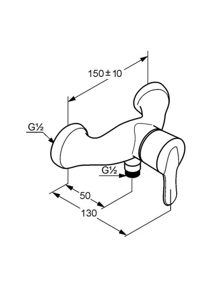Смеситель для душа 547140575 AMPHORA - 1 Смеситель для душа 547140575 AMPHORA - 1