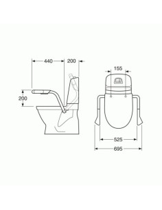 Roku balsts Nautic 3055 Ar baltu poda vāku 2