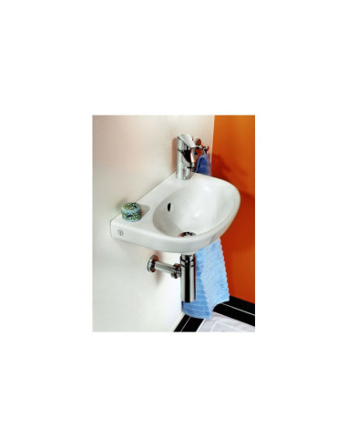 Maza izlietne Nautic 5540 montējama ar skrūvēm 40 cm Jaucējkrāna caurums labajā pusē