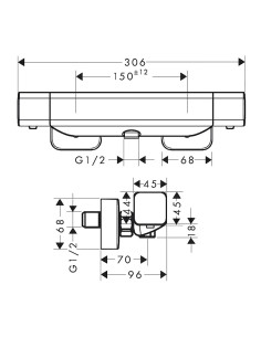 EcoStat E dušas termostats 2