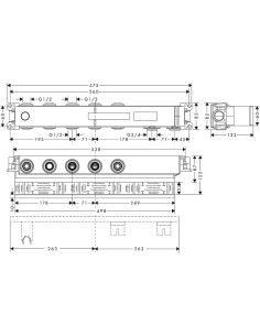 RainSelect dušas termostata zemapmetuma daļa, 3 funkcijas 2