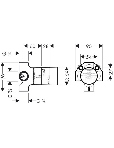 Zemapmetuma ventīlis 1/2" ar trīs izejām Zemapmetuma ventīlis 1/2" ar trīs izejām
