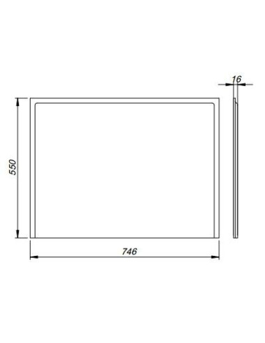 Universāls gala panelis 80 cm, balts