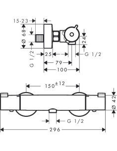 Ecostat 1001 CL dušas termostats 2