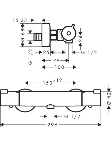 Ecostat 1001 CL dušas termostats