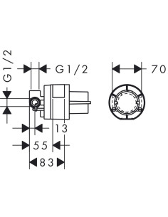 Zemapmetuma daļa dušas maisītājam 2