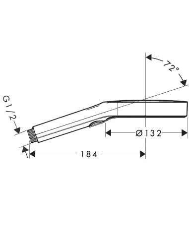 Rainfinity 130 3jet dušas klausule, hroms