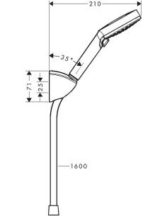 Vernis Blend Vario EcoSmart rokas dušas komplekts, hroms 2
