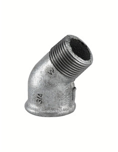 Līkums I-Ā 45^ 1", čuguns, 121 C