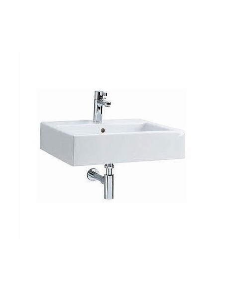 Twins taisnstūrveida izlietne 60x46cm ar atveri maisītājam, ar pārplūdi